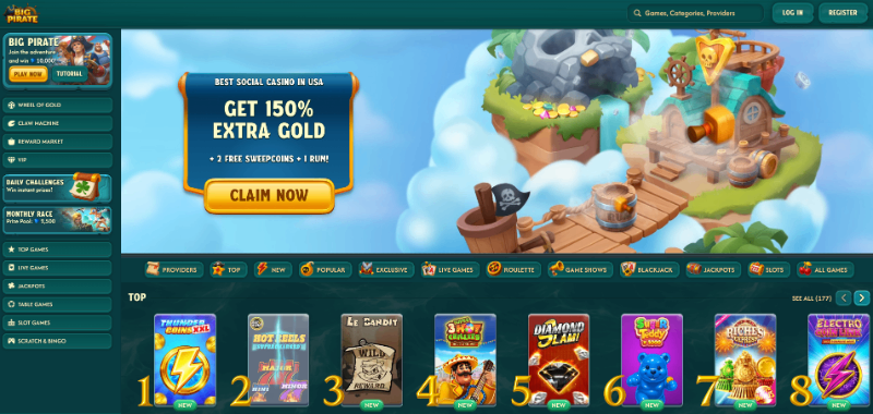 Big Pirate social casino